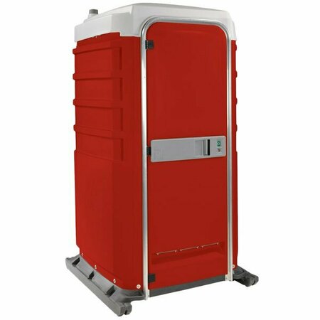 POLYJOHN FS3-1013 Fleet Red Premium Portable Restroom - Assembled 621FS31013